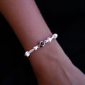 Personalized photo bracelet with your photo - Marine knot