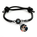 Personalized photo bracelet with your photo - leather