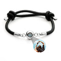 Personalized photo bracelet with your photo - leather