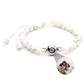 Personalized photo bracelet with your photo - Pearls