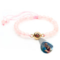 Personalized photo bracelet with your photo - Pearls