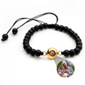 Personalized photo bracelet with your photo - Pearls