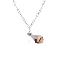 Personalized photo necklace - Paperclip chain
