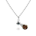 Personalized photo necklace - Rolo chain
