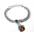 Personalized photo bracelet with your photo - Cuban chain