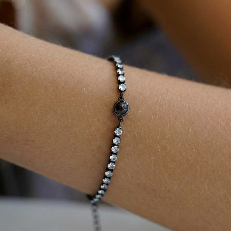Personalized Photo Bracelet with your Photo - Tennis Zirconia