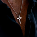 Personalized photo necklace - Cross