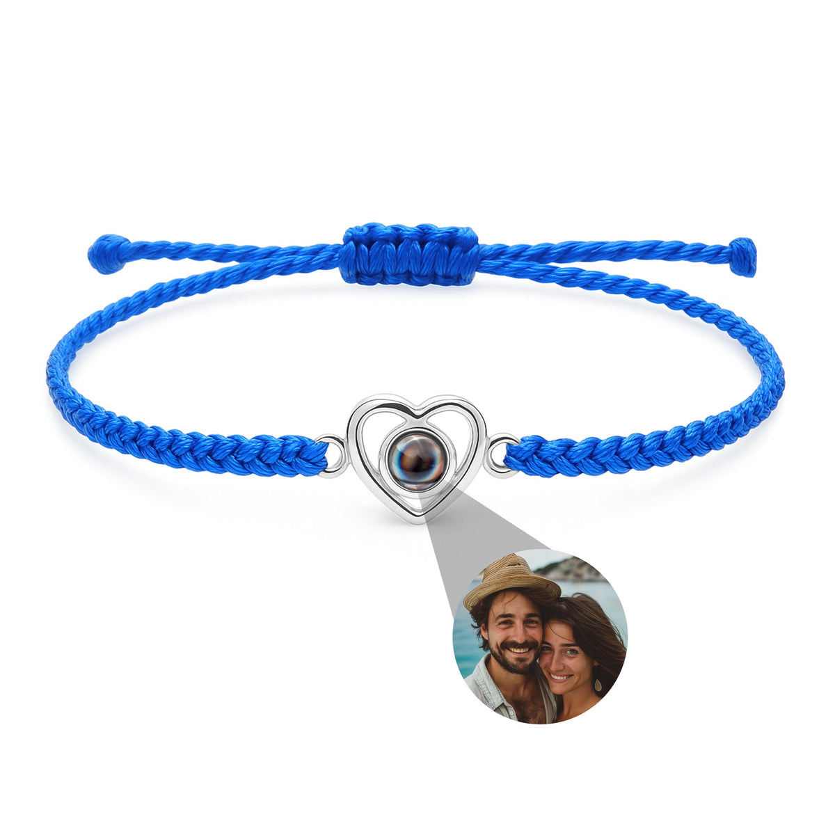 Personalized photo bracelet with your photo - Heart