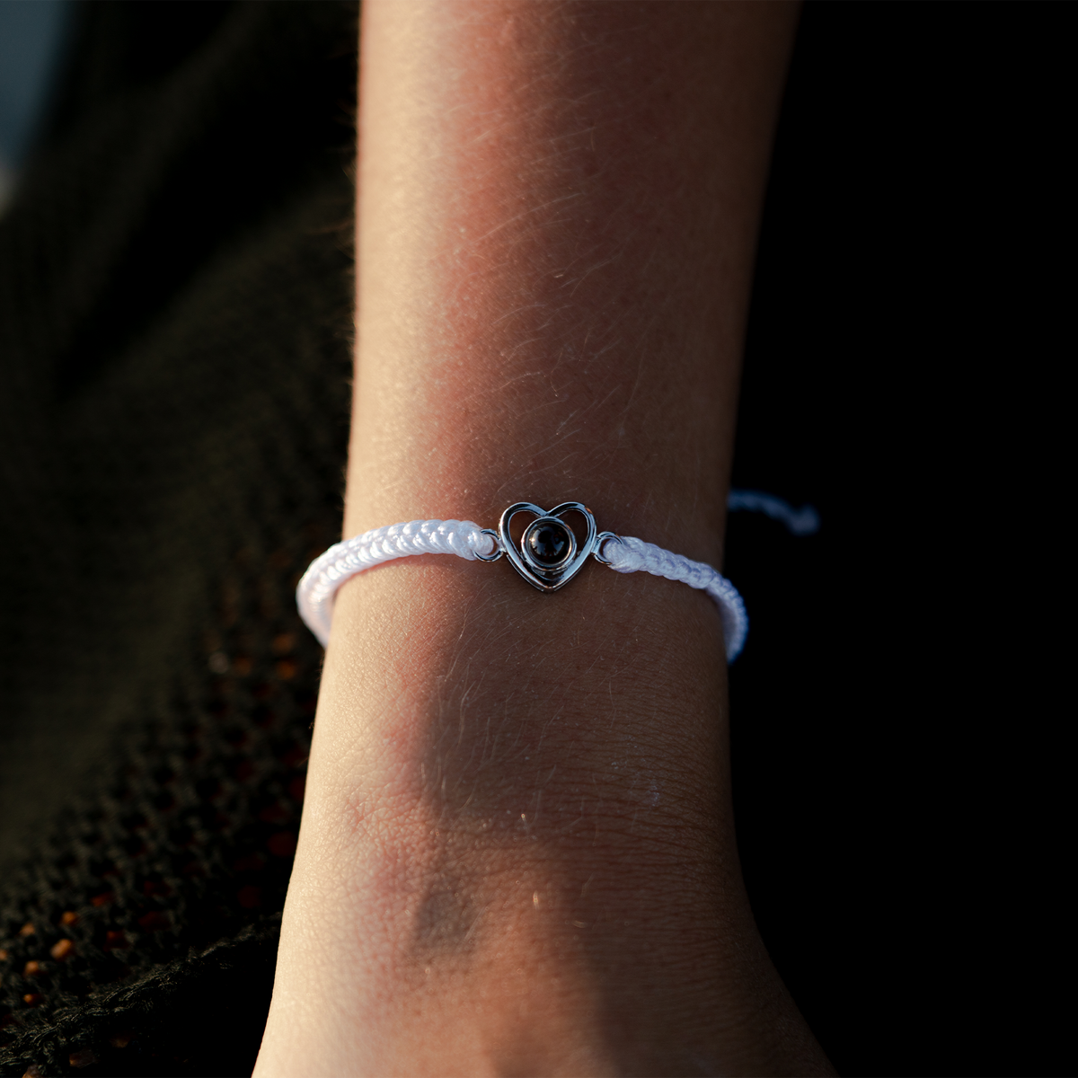 Personalized photo bracelet with your photo - Heart