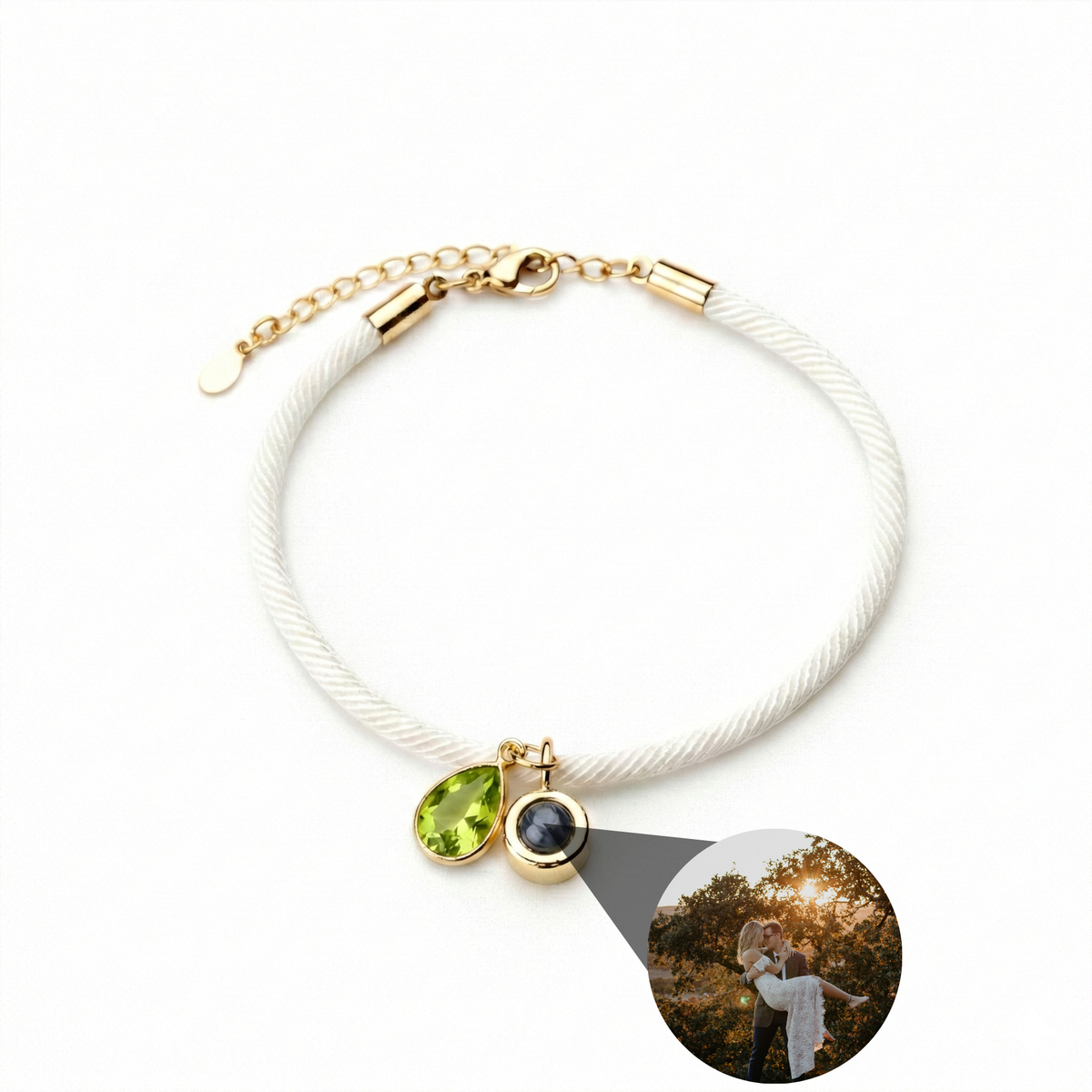 Photo Bracelet with Your Own Photo - Essence Birthstone