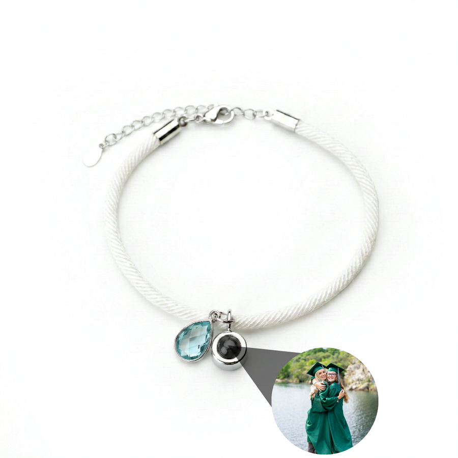 Photo Bracelet with Your Own Photo - Essence Birthstone