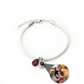 Photo Bracelet with Your Own Photo - Essence Birthstone