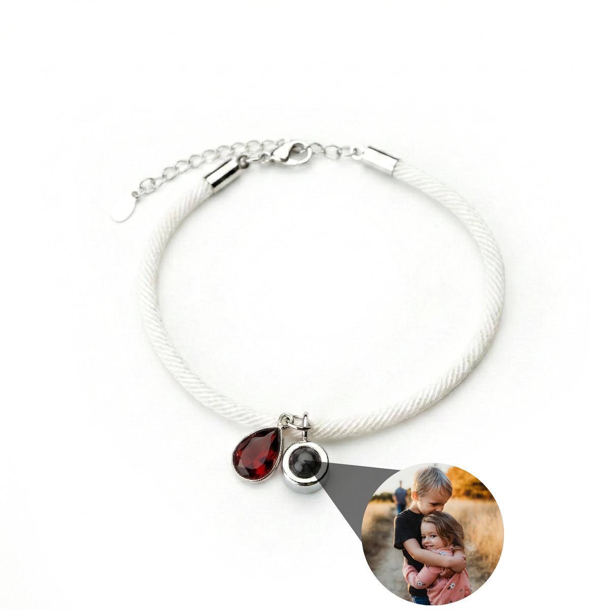 Photo Bracelet with Your Own Photo - Essence Birthstone
