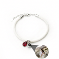 Photo Bracelet with Your Own Photo - Essence Birthstone