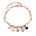Personalized Charm Bracelet - Paperclip