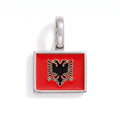 Charm - Flag Rectangular – Silver