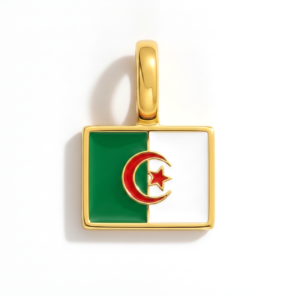 Charm - Flag Rectangular – Gold