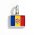 Charm - Flag Rectangular – Silver