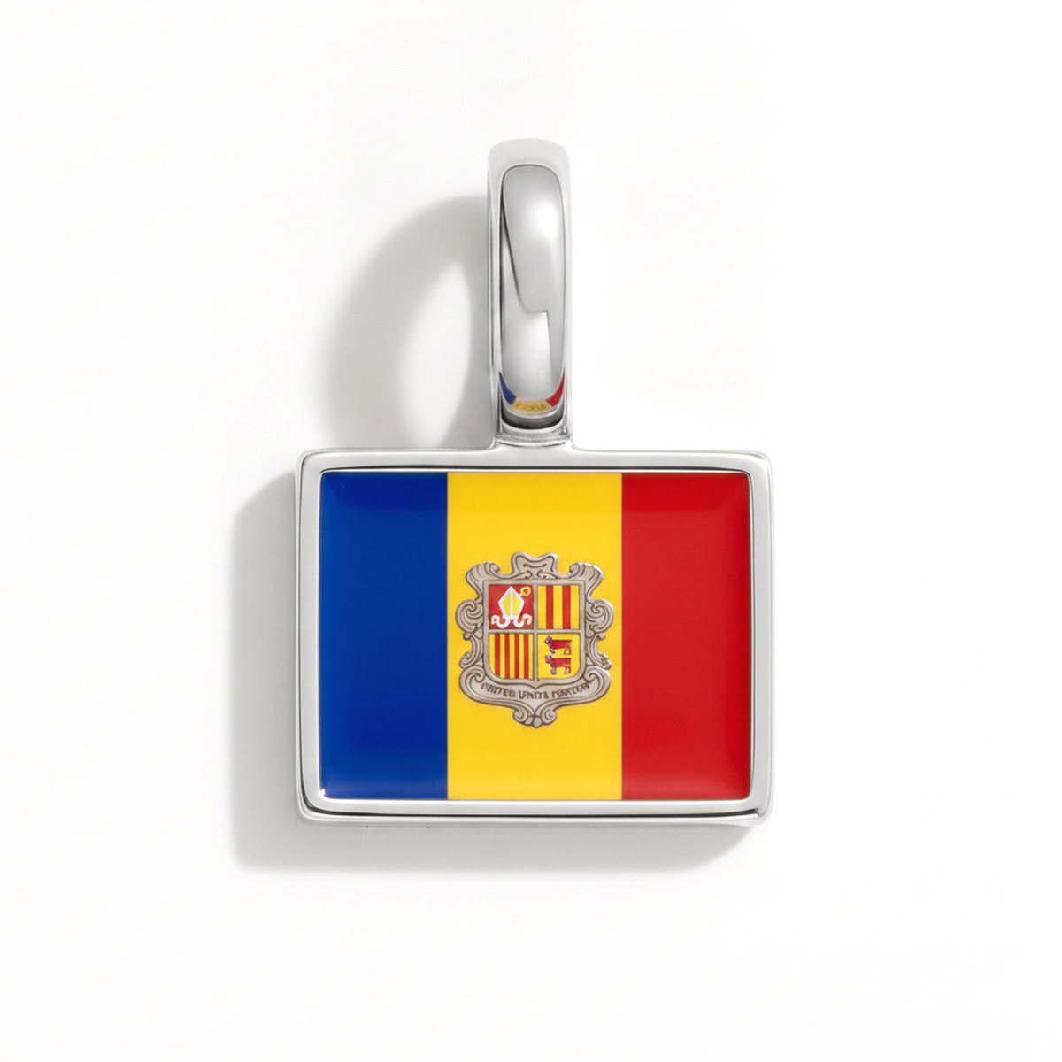 Charm - Flag Rectangular – Silver