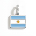 Charm - Flag Rectangular – Silver
