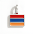 Charm - Flag Rectangular – Silver