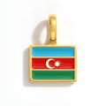 Charm - Flag Rectangular – Gold