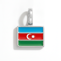 Charm - Flag Rectangular – Silver