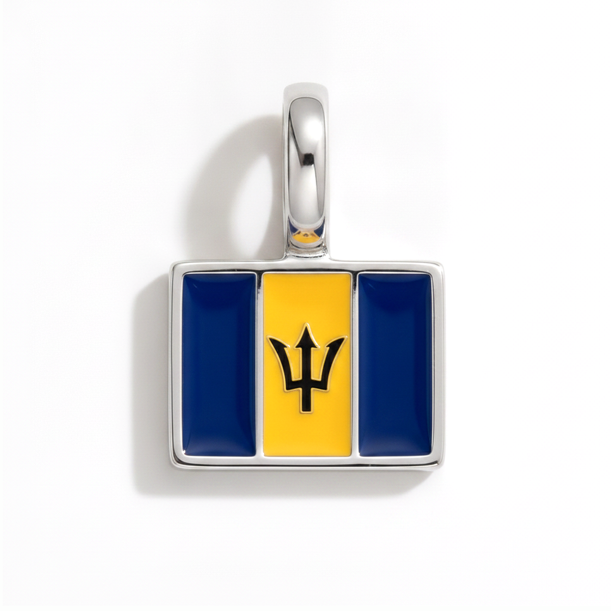 Charm - Flag Rectangular – Silver
