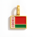 Charm - Flag Rectangular – Gold