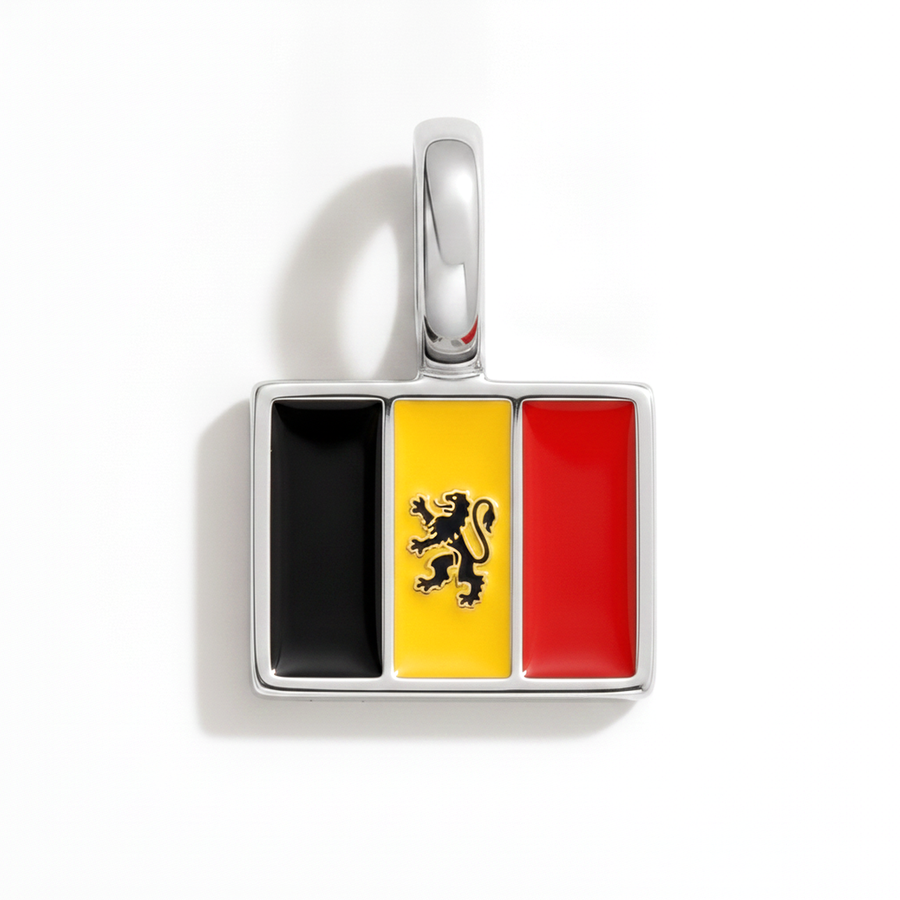 Charm - Flag Rectangular – Silver