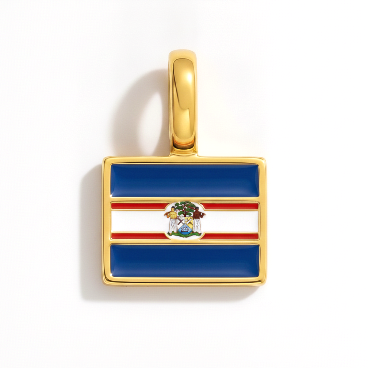 Charm - Flag Rectangular – Gold