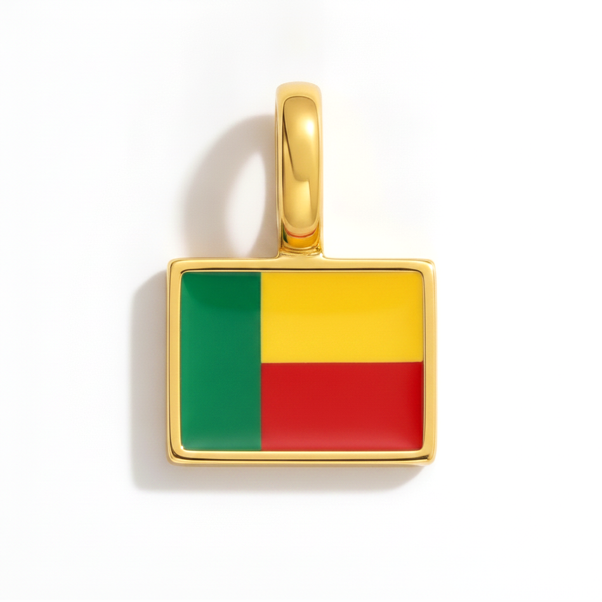 Charm - Flag Rectangular – Gold