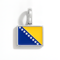 Charm - Flag Rectangular – Silver
