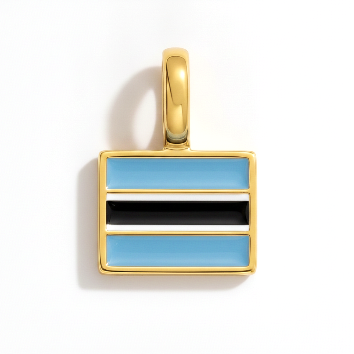 Charm - Flag Rectangular – Gold