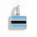 Charm - Flag Rectangular – Silver