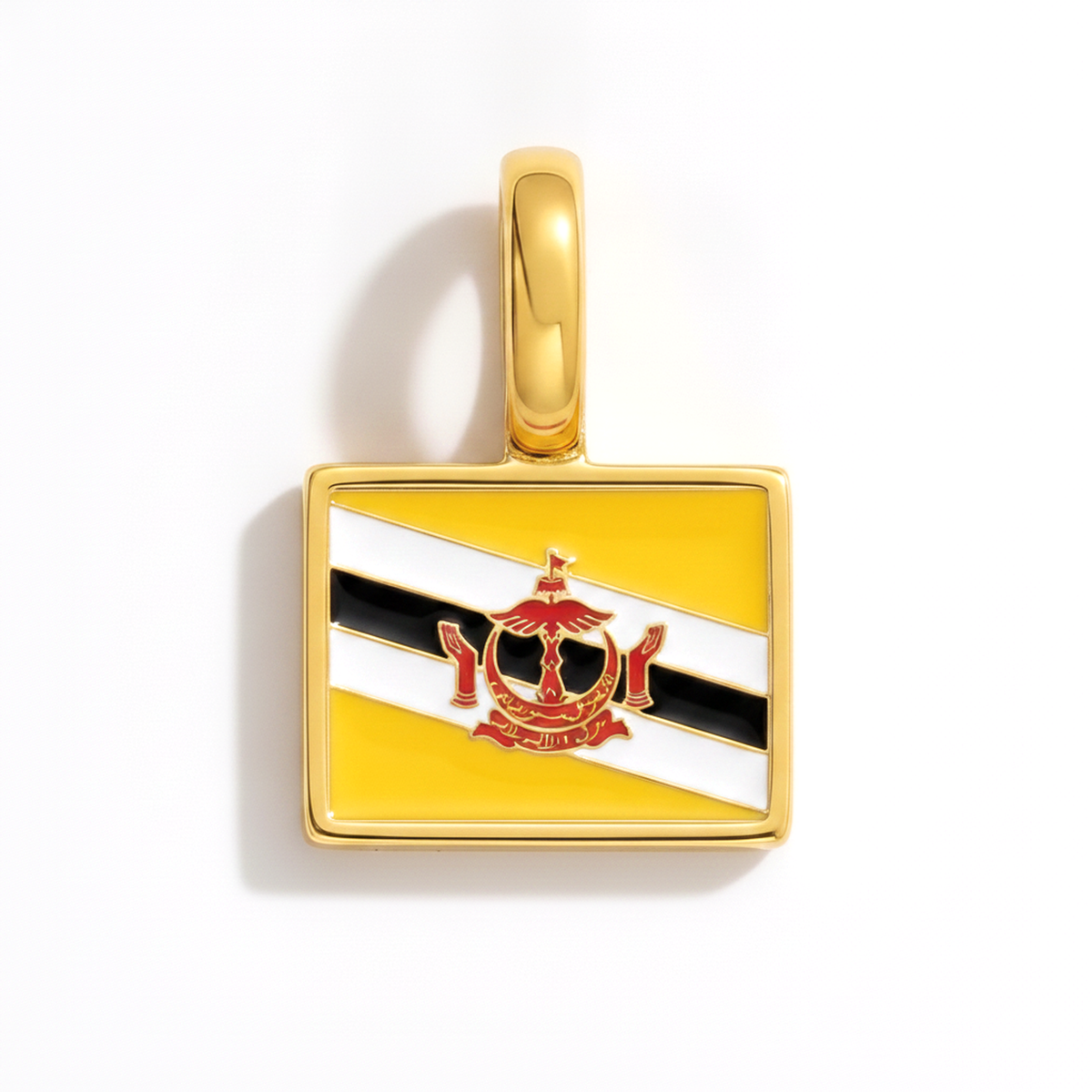 Charm - Flag Rectangular – Gold