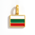 Charm - Flag Rectangular – Gold