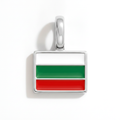 Charm - Flag Rectangular – Silver