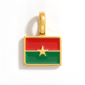 Charm - Flag Rectangular – Gold
