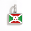 Charm - Flag Rectangular – Silver