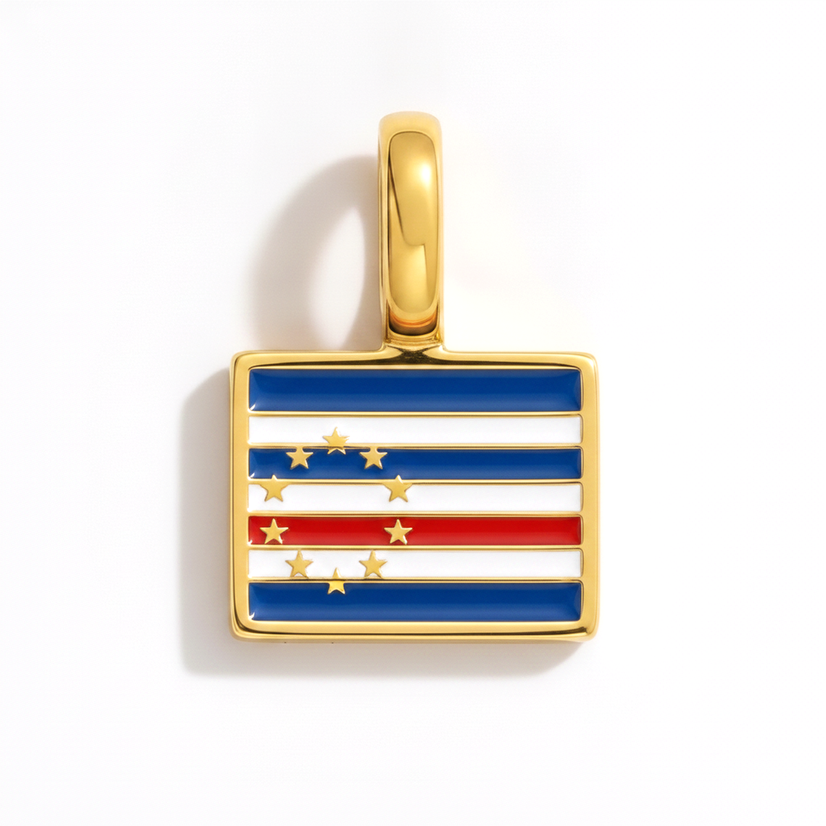 Charm - Flag Rectangular – Gold