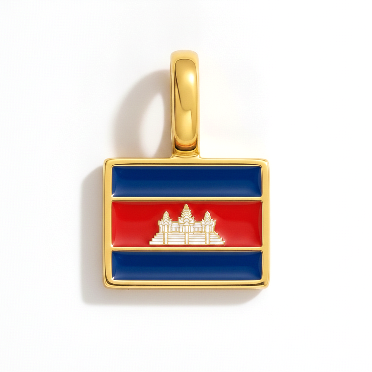 Charm - Flag Rectangular – Gold