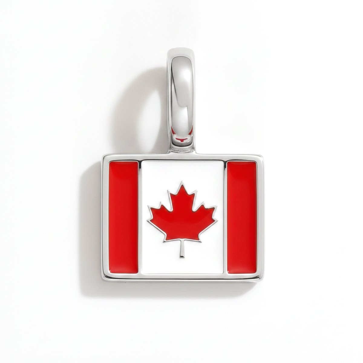 Charm - Flag Rectangular – Silver