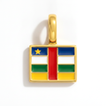 Charm - Flag Rectangular – Gold