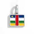 Charm - Flag Rectangular – Silver