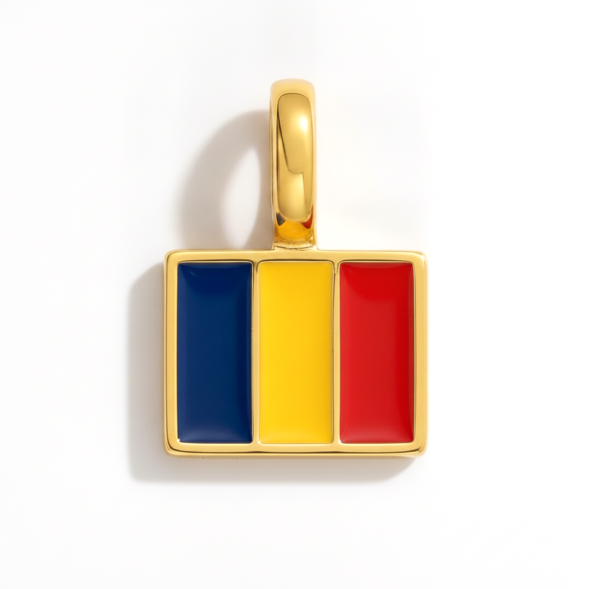Charm - Flag Rectangular – Gold