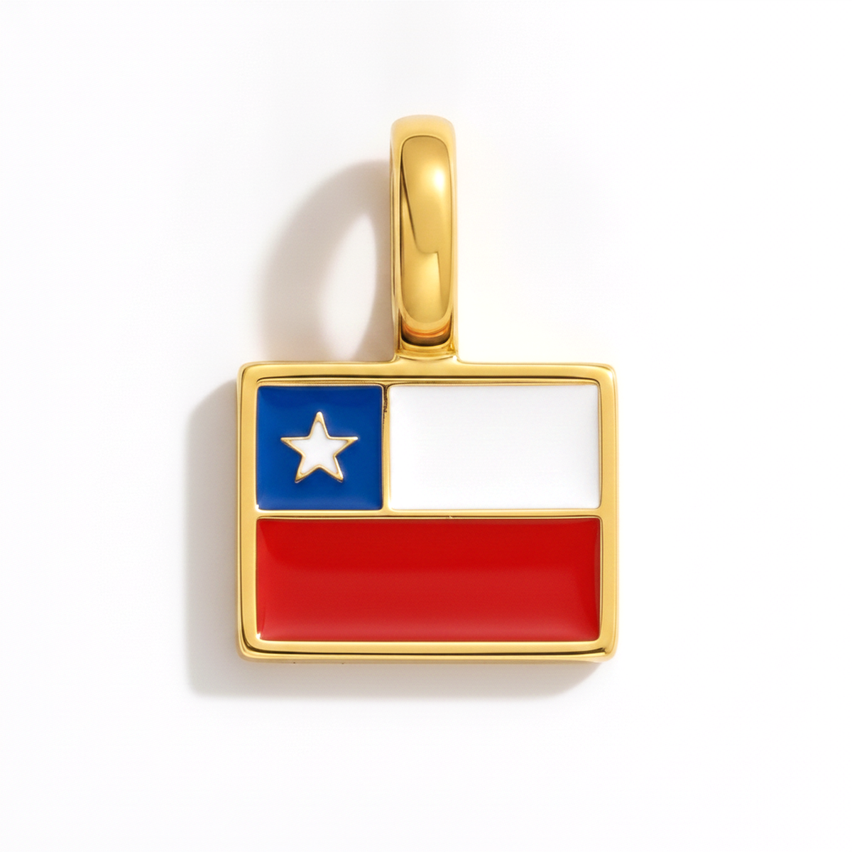 Charm - Flag Rectangular – Gold