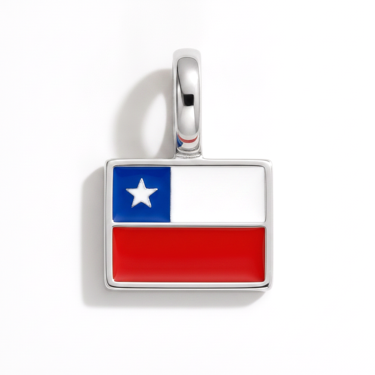 Charm - Flag Rectangular – Silver