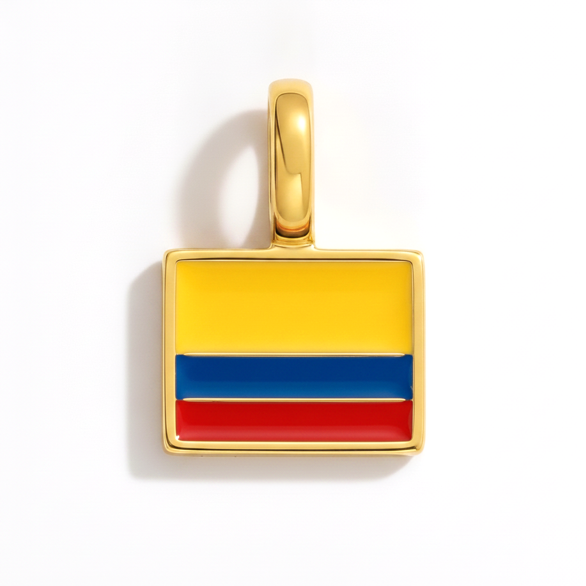 Charm - Flag Rectangular – Gold