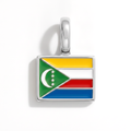 Charm - Flag Rectangular – Silver